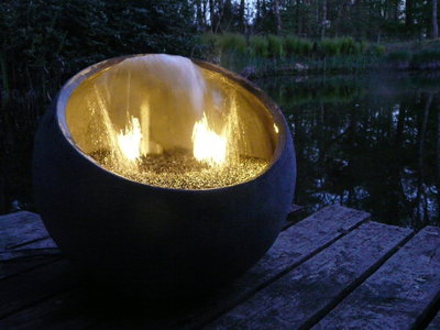 LED-Beleuchtung für Wasserschale warmes weißes Licht (einschließlich Montagematerial)
